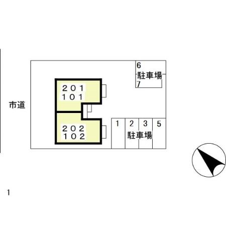 フローラ山口の区画図