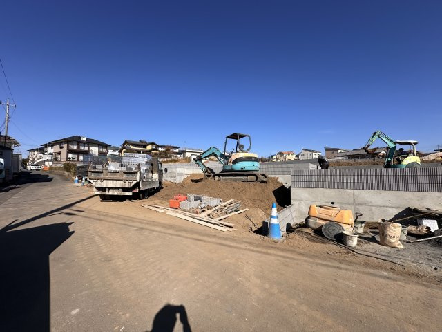 新築　桐生市広沢町第6　Livele Garden.S　2号棟の外観|現地写真 2025年6月完成予定！類似物件のご内覧等、お気軽にお問合せください♪　							

