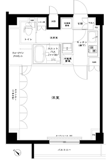 【間取り】 | ルーブル旗の台弐番館