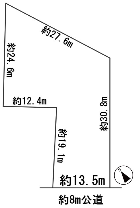 ６４９２４　多治見市笠原町土地の区画図