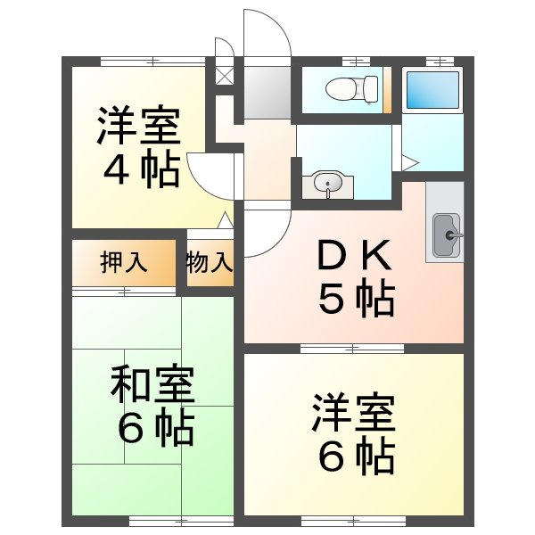 ハイツナカノの間取り