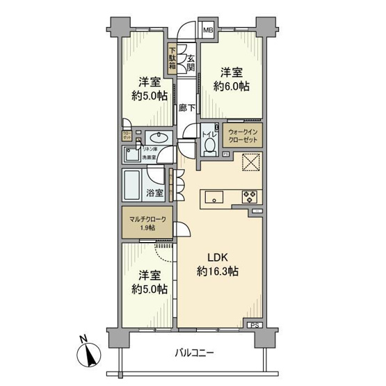 【間取り】 | グランリビオ浜田山