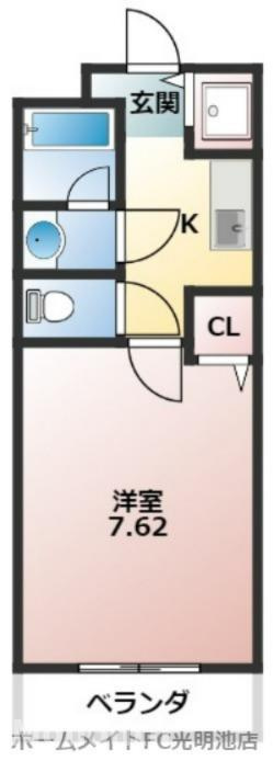 ポプラーレキシダの間取り