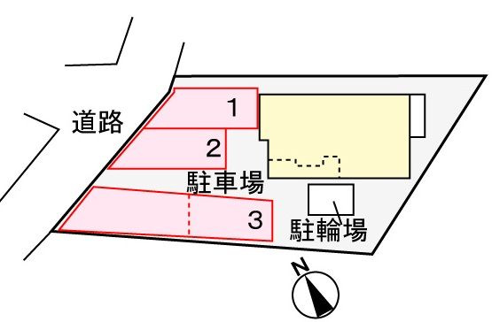 シエラ　ヴィラの駐車場