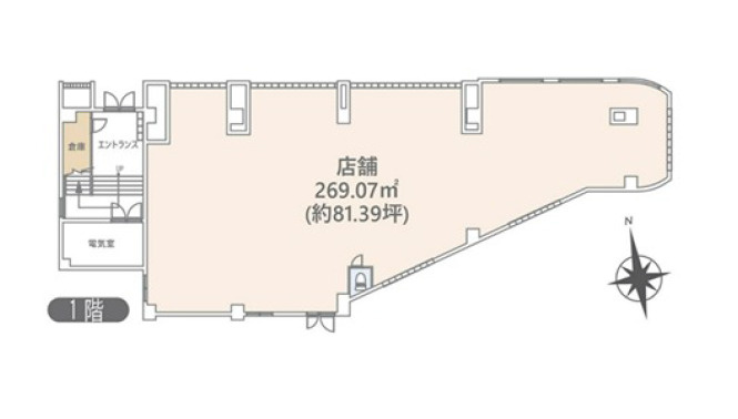 葛飾区南水元４丁目の店舗事務所の間取り