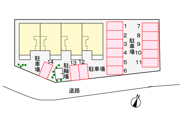 ブルーコスモの区画図