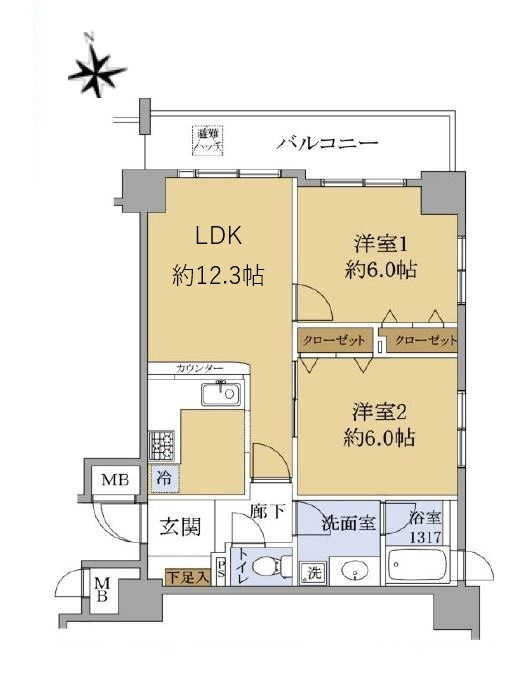 アリュージュ南千住の間取り