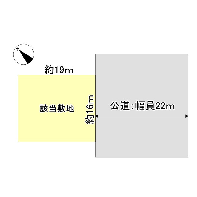 津市中河原　仲介土地の土地図