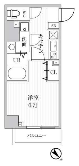 ALTERNA池袋EASTの間取り