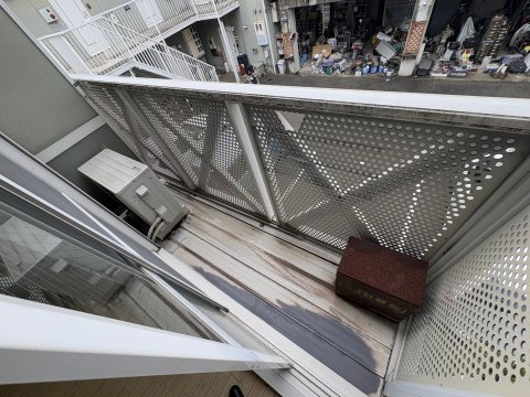 サテライトシティハイツのバルコニー