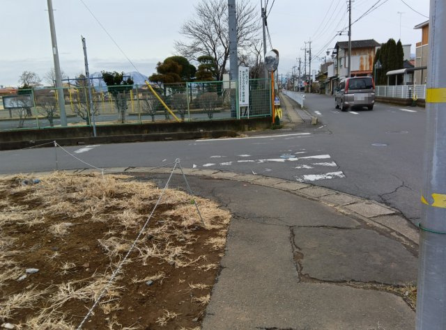 筑西市門井の前面道路含む現地写真|2025年3月撮影