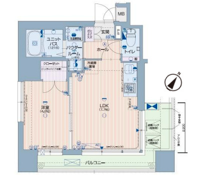 【間取り】 | エスディーグランツ神戸水木通