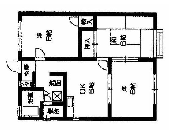 リビング西山町の間取り