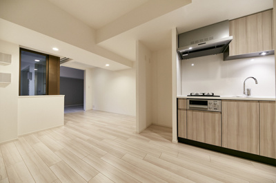 【居間・リビング】 | パークアクシス東日本橋 | ※写真は同タイプ住戸です。