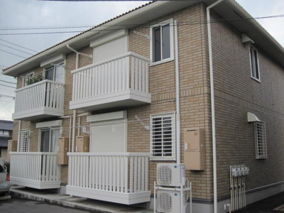 【外観】 | メイプルリーフＣ | 全室角部屋、駐車場２台付です。