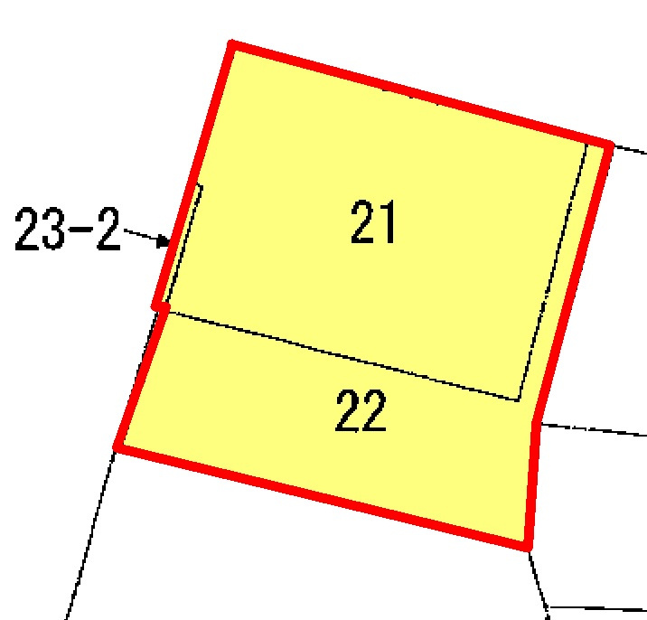 戸畑丸町売地の土地図