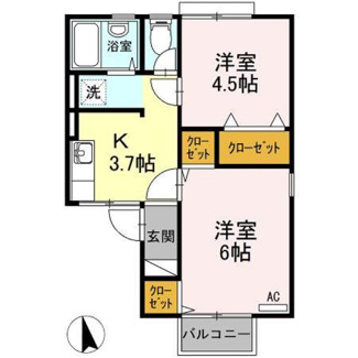 【間取り】 | コーポ佐野南棟