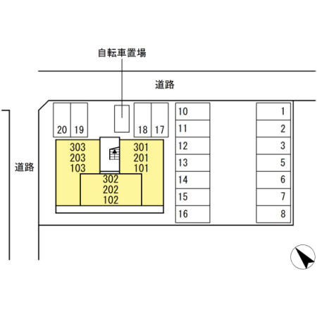 エレガンス草間の区画図