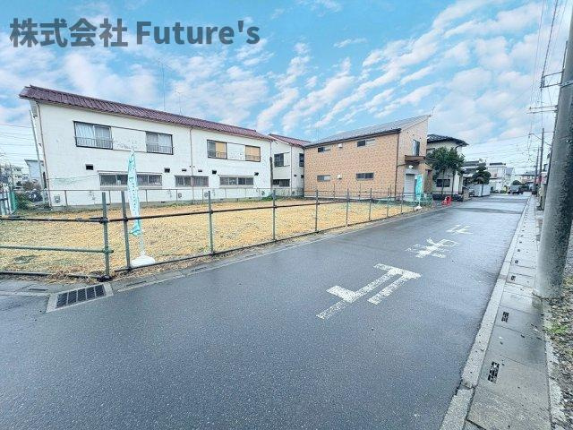 三郷市戸ケ崎5丁目　建築条件無し売地　全2区画　2号地の前面道路含む現地写真|前面道路含む現地写真です。