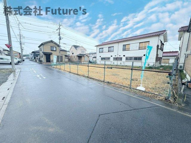 三郷市戸ケ崎5丁目　建築条件無し売地　全2区画　2号地の前面道路含む現地写真|前面道路含む現地写真です。