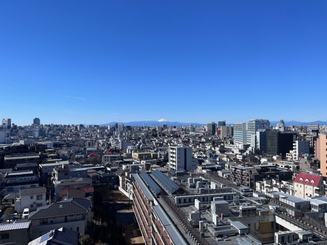 豊栄新都心マンションの展望|天気の良い日はリビングから富士山が望めます