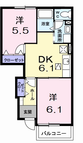 カーサM・Y・KⅡの間取り|※間取りが現況と異なる場合は現況を優先します※