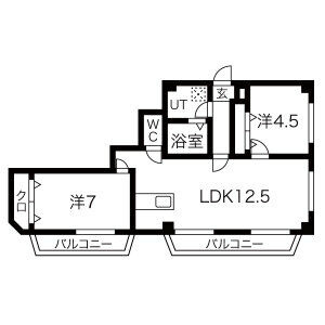 メゾン美和の間取り