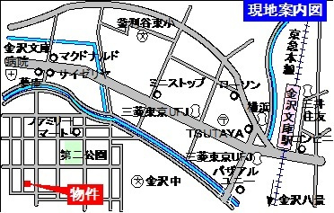 グリーンフォレスト釜利谷の地図|耐震耐火旭化成ヘーベルメゾン