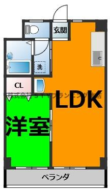 仲介手数料０円！サンシティー西郊の間取り