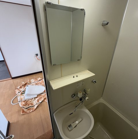 ハイツモトの洗面所