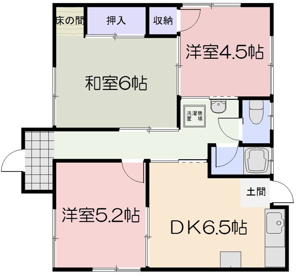 【間取り】 | 五海貸家
