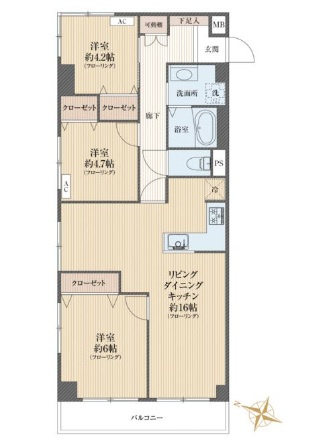 【間取り】 | エンゼルハイム浦和花月