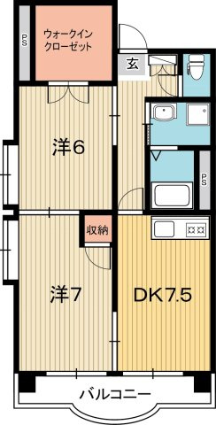 クレアフジモトの間取り| 