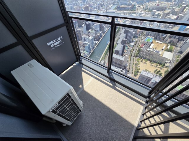 シエリアタワー大阪堀江のバルコニー