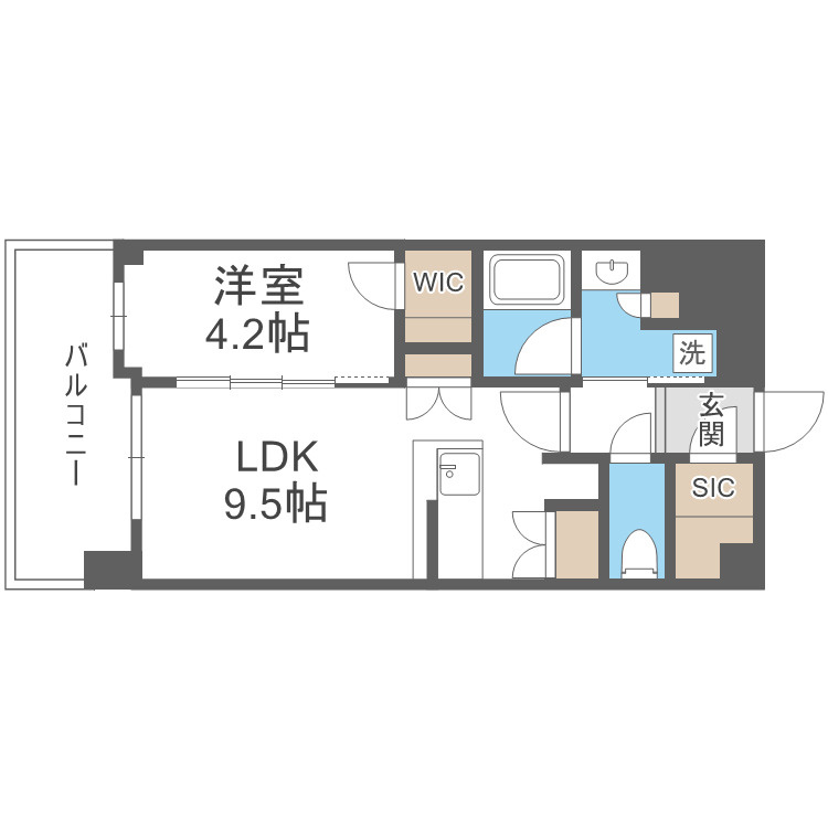 STANDZ新大阪の間取り