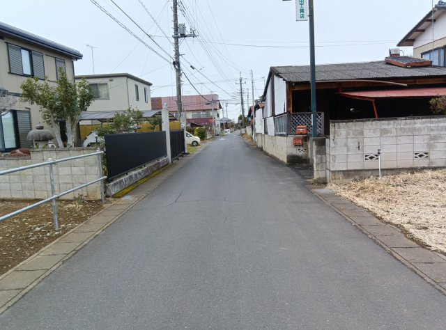 筑西市門井の前面道路含む現地写真|2025年3月撮影