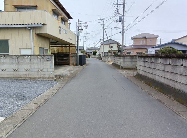 筑西市門井の前面道路含む現地写真|2025年3月撮影