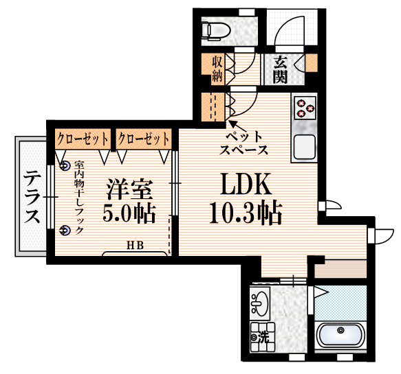 クレール・クールの間取り