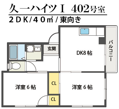 久一ハイツⅠの間取り
