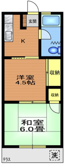 【間取り】 | 岡本ハイツ