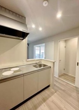 神戸市灘区曾和町１丁目の一棟アパートのキッチン