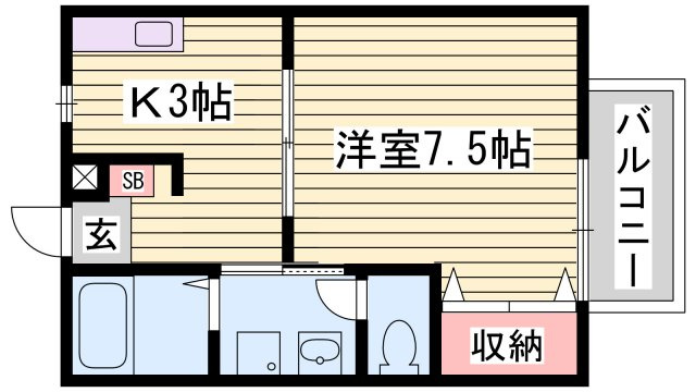 ハイツセイリュウの間取り