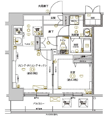 CRESTTAPP新大阪の間取り