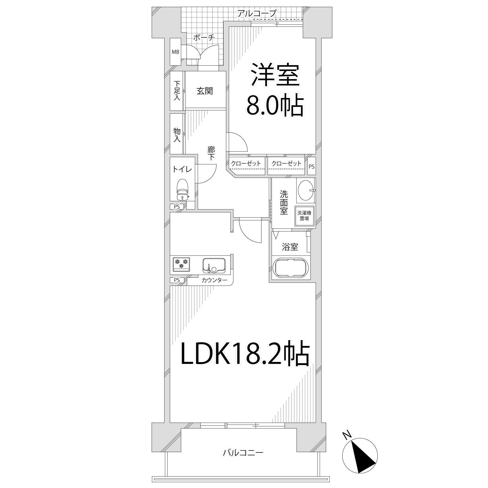 キャッスルコート東雲の間取り