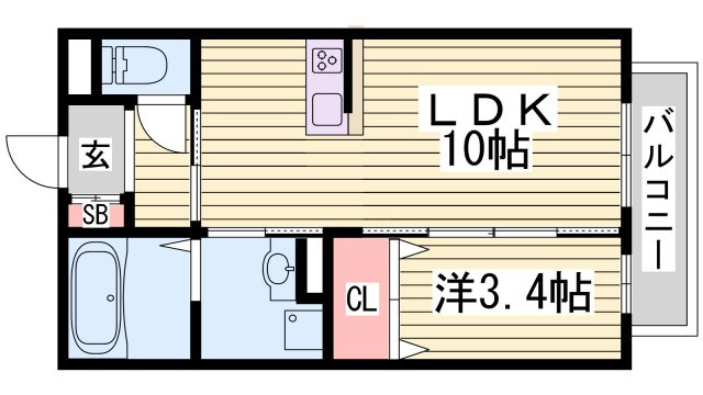 Ｋレジデンス駅前通の間取り