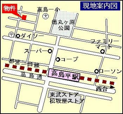 メゾンリブエールの地図|★案内図★