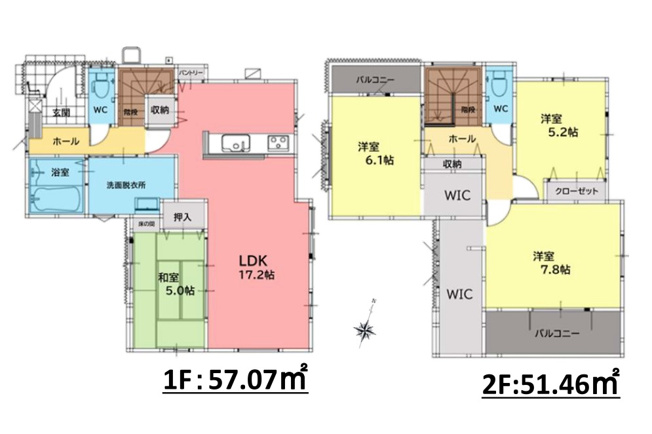 【間取り】 | 福岡市城南区友丘6丁目3期　2号棟（全4棟）【仲介手数料無料・0円】 | 平日、土日祝日もお好きな日時にご見学可能です。お気軽にお問合せ下さい。