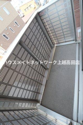プラムコート木田 Ｂのバルコニー|お洗濯にも便利なバルコニー付き