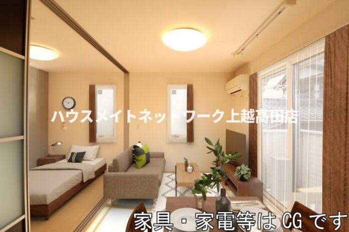 プラムコート木田 Ｂの居間・リビング|LDK CG