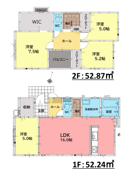 【間取り】 | 福岡市城南区友丘6丁目3期　3号棟（全4棟）【仲介手数料無料・0円】 | 平日、土日祝日もお好きな日時にご見学可能です。お気軽にお問合せ下さい。